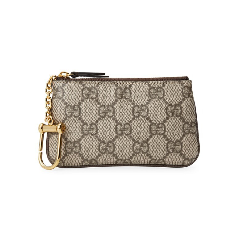 Gucci | 古驰 23新款 女士OPHIDIA帆布零钱包（两色可选）, 颜色米色和乌木色