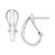 商品Macy's | Diamond Baguette Hoop Earrings (1/2 ct. t.w.) in 14k White or Yellow Gold颜色White Gold