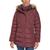 Tommy Hilfiger | Women's Bibbed Faux-Fur-Trim Hooded Puffer Coat, Created for Macy's, 颜色Aubergine