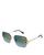 Cartier | Decor 24 Carat Gold Plated Rimless Butterfly Sunglasses, 58mm, 颜色Gold/Blue Gradient