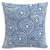 颜色: Navy, Cloth & Company | The Umbrella Swirl Decorative Pillow, 18" x 18"