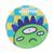 颜色: Green-Alien, Touchdog | Cartoon Monster Rounded Cat and Dog Mat