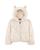 商品The North Face | Unisex Color Blocked Faux Fur Baby Bear Hoodie - Baby颜色Gardenia White