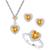 商品第4个颜色CITRINE, Macy's | 3-Pc. Set Amethyst (3-1/3 ct. t.w.) & Lab-Created White Sapphire (3/4 ct. t.w.) Heart Pendant Necklace, Ring, & Stud Earrings in Sterling Silver (Also in Additional Gemstones)