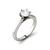 color White Gold, Charles & Colvard | Moissanite Solitaire Engagement Ring 1 ct. t.w. Diamond Equivalent in 14k White Gold or 14k Yellow Gold