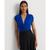 Ralph Lauren | Women's Twist-Front Jersey Cap-Sleeve Tee, 颜色Sapphire Star