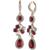 商品Givenchy | Silver-Tone Pavé Crystal Cluster Triple Drop Earrings颜色Red