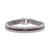 颜色: Ruby, Macy's | Sapphire (6 ct. t.w.) & Diamond (2 ct. t.w.) Triple Row Tennis Bracelet in Sterling Silver (Also in Emerald & Ruby)