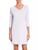 Hanro | Pure Essence Three-Quarter Sleeve Gown, 颜色BLUE GLOW