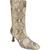 color Wheat Multi Snake Print Leather, Sam Edelman | Sam Edelman Womens Lolita Leather Square Toe Mid-Calf Boots