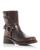 Steve Madden | Women's Brixton Harness Strap Studded Moto Boots, 颜色Brown Distressed