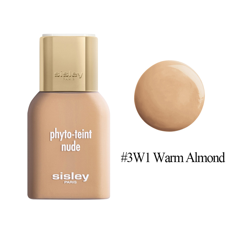 颜色: #3W1 Warm Almond, Sisley | Sisley希思黎裸光精粹水感粉底液30ml 裸感无暇养肤