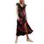 Free People | Women's Warm Hearts Lace-Trimmed Midi Dress, 颜色Black Combo