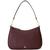 Ralph Lauren | Women's Crosshatch Leather Medium Danni Shoulder Bag, 颜色Burgundy