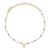 商品第2个颜色Gold-Plated Sterling Silver, Macy's | Diamond Accent Bezel & Enamel Bead Bracelet in Sterling Silver or 14k Gold-Plated Sterling Silver