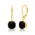商品第10个颜色onyx, MAX + STONE | 14k Solid Yellow Gold Gemstone Dangle Leverback Earrings (8mm)