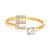 商品第5个颜色E, Giani Bernini | Cubic Zirconia Initial Wrap Ring in 18k Gold-Plated Sterling Silver, Created for Macy's