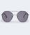 Aeropostale | Aeropostale Men's Rounded Geometric Top-Bar Sunglasses, 颜色black 1