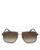 商品Salvatore Ferragamo | Men's Brow Bar Aviator Sunglasses, 60mm颜色Gray/Brown
