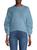 商品Tahari | Pleated Puff Sleeve Sweater颜色BLUE_PRINT