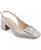 颜色: Gray, Journee Collection | Women's Everlee Tru Comfort Foam Sling Back Square Toe Pumps