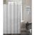 颜色: Silver, Dainty Home | Natural Tassels Shower Curtain, 72" x 70"