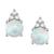 颜色: Opal with 14k White Gold, Macy's | Gemstone & Diamond Accent Stud Earrings