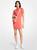 商品第1个颜色SANGRIA, Michael Kors | Logo Jacquard Hoodie Dress