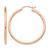 颜色: pink, Diamond2Deal | 14K Gold 2x35mm Round Shape Hoop Earrings