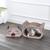 颜色: muted pink/cream, THE LICKER STORE | Opal 19" Modern Cardboard Happy Cat Head 2-in-1 Cat Cave Scratcher with Built-In Bell Toys and Catnip, Muted Pink/Cream