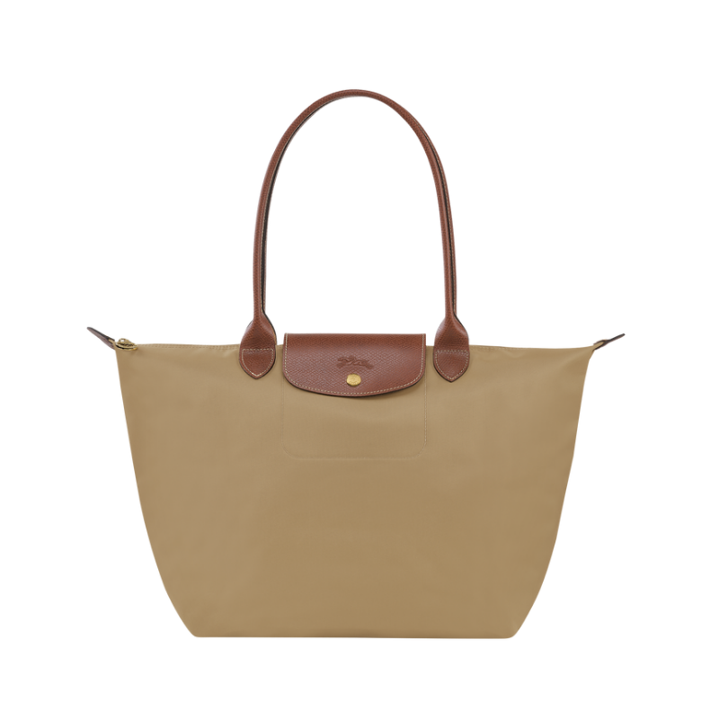 color 米黄色, Longchamp | LONGCHAMP珑骧饺子包LE PLIAGE系列大号织物长柄可折叠手提单肩包购物袋饺子包新款色L1899 089多色