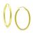 商品Giani Bernini | Polished Oval Medium Hoop Earrings, 25mm, Created for Macy's颜色Gold Over Silver