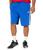 color Team Royal Blue/White, Adidas | Big & Tall Essentials 3-Stripes Single Jersey Shorts