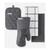 颜色: Charcoal Gray, KitchenAid | Quilted Cotton Terry Cloth Kitchen Towel, Oven Mitt, Potholder 4-Pack Set,