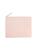 color LIGHT PINK, ROYCE New York | Leather Travel Pouch