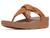 颜色: Desert Tan, FitFlop | Lulu Folded-Knot Leather Toe-Post Sandals