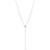商品第1个颜色Silver, Givenchy | Crystal Lariat Necklace, 16"' + 3" extender