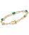 颜色: Emerald, Macy's | Emerald Rope Link Bracelet (3 ct. t.w.) in Gold-Plated Sterling Silver (Also in Ruby & Sapphire)