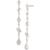 Givenchy | Crystal Pavé Cluster Linear Drop Earrings, 颜色SILVER