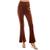 color Cappuccino, Ultra Flirt | Juniors' Stretch Corduroy Flare Pants