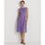 商品Ralph Lauren | Women's Bubble Crepe Cap-Sleeve Dress颜色Wisteria