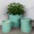 商品第1个颜色Seafoam, CAMPANIA INTERNATIONAL | I/O Series Cylinder Planter, Set of 3