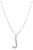 颜色: silver - j, ADORNIA | Adornia Initial Necklace with Paperclip Link Chain .925 Sterling Silver
