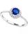 颜色: Sapphire, Macy's | Sapphire (5/8 ct. t.w.) & Diamond (1/5 ct. t.w.) Halo Ring in 14k White Gold (Also in Emerald & Ruby)