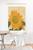 颜色: multi 20" x 20", DENY Designs | Sewzinski Sunflower and Bee Art Print with Oak Hanger