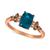 颜色: Blue Topaz, Le Vian | Pomegranate Garnet (1-3/4 ct. t.w.) & Diamond (1/5 ct. t.w.) Ring in 14k Gold (Also in London Blue Topaz)