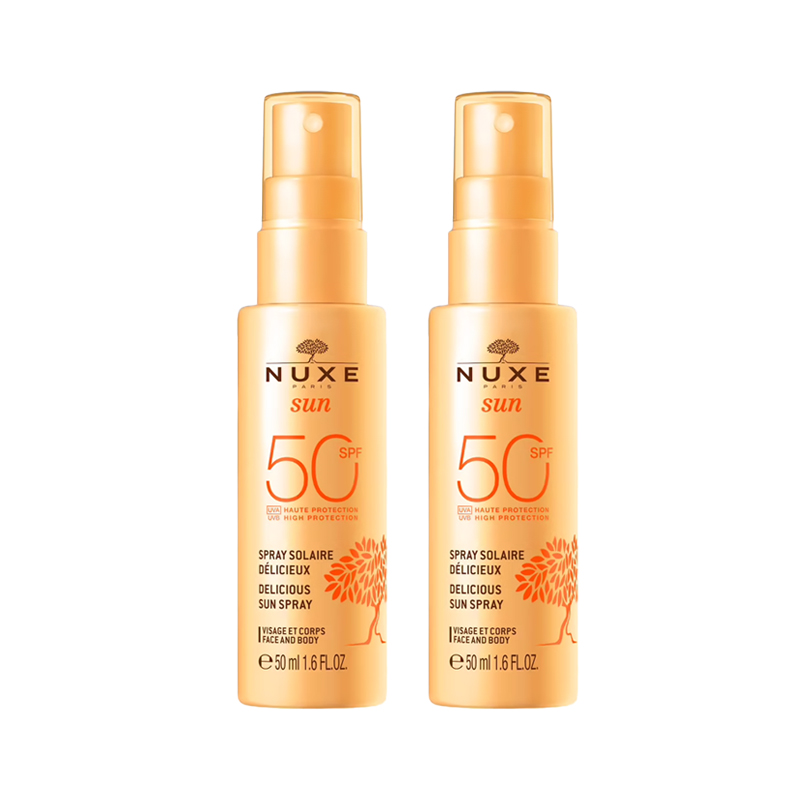 颜色: 2瓶装（50ml*2）, NUXE | Nuxe欧树 面部身体防护喷雾50ml SPF50防水防汗全身可用清爽控油