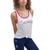 商品Tommy Hilfiger | Tommy Hilfiger Sport Womens Shimmering Star Logo Knot Front Tank Top颜色White