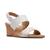 Clarks | Women's Kyarra Faye Slingback Wedge Sandals, 颜色White Leather