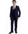 颜色: Navy, Perry Ellis | Big Boy's 5-Piece Shirt, Tie, Jacket, Vest and Pants Solid Suit Set